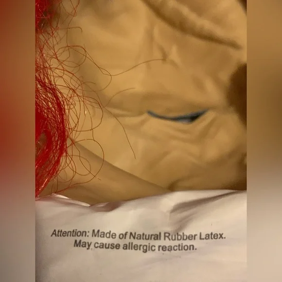 Multicolored Rubber Latex Clown Mask - Picture 9 of 9